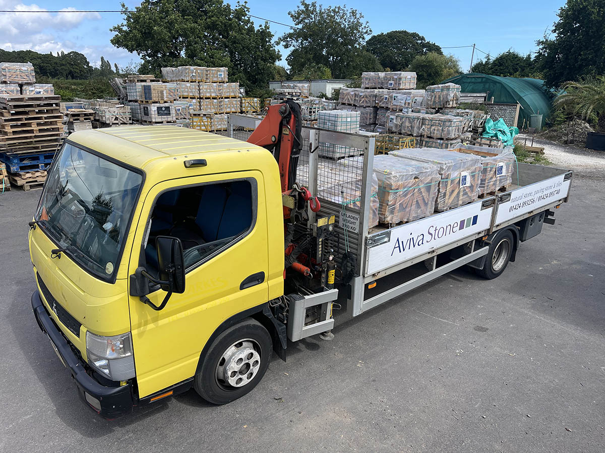 Aviva yellow flatbed